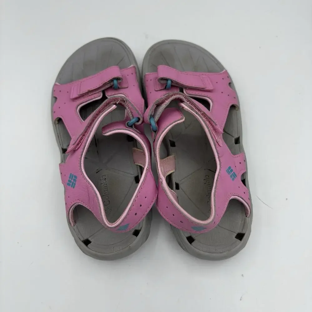 Columbia Sandals Girls Youth Size 4 Techsun‎ Vent Pink Omni Grip Hiking Water B4